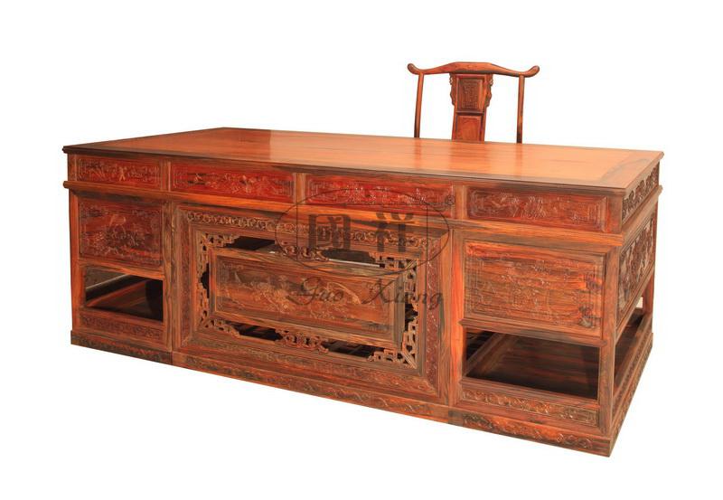 1.8米花鳥寫字臺